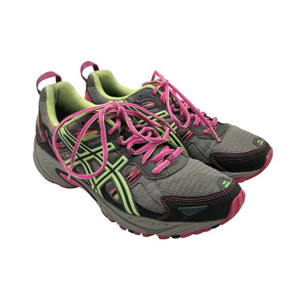 ASICS Gel Venture 5 Women's Bright Neon Trail Running Athletic Shoes - Picture 3 of 12